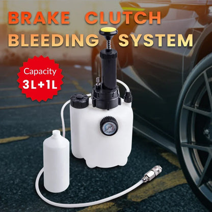 Universal 3L + 1L Auto Bremsenentlüfter Kupplungsentlüftungssystem Flüssigkeitsentlüfter-Set Neu