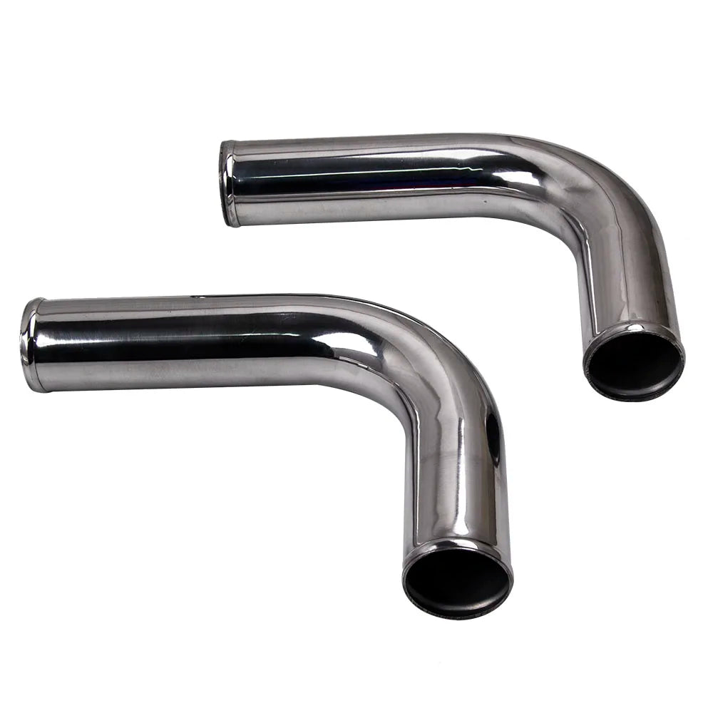 Universal gør-det-selv 8 stk. 2.5" Turbo Intercooler Rør Rørsæt Blå Silikoneslanger