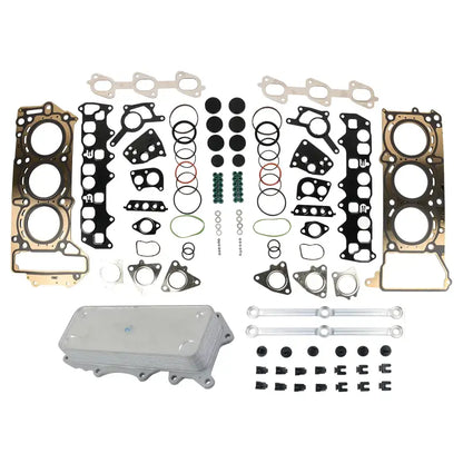 Uszczelka Chłodnicy Oleju Zestaw Łącznika dla Mercedes OM642 V6 CDI W164 W211 C218 A207 S204 C219 X204 W204 W212 W203