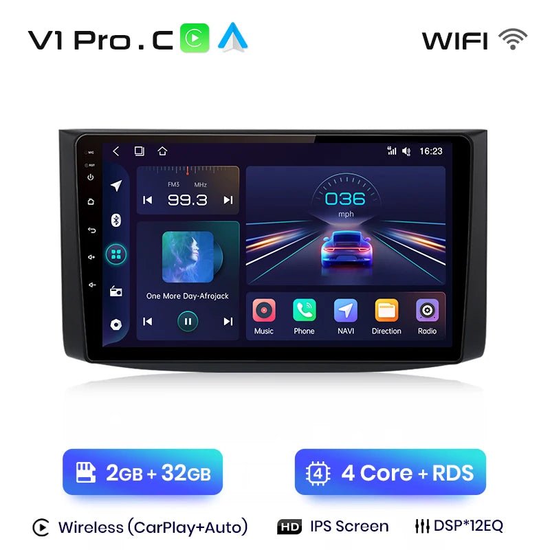 V1 Plus Car Radio For Chevrolet Aveo 2006 - 2012 wireless CarPlay Android Auto car intelligent systems No 2 din 2din DVD - Multigenus