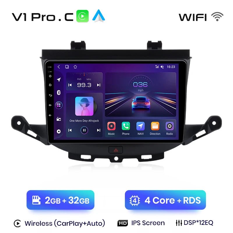 V1 Plus Car Radio For Opel Astra K 2015 - 2019 wireless CarPlay Android Auto car intelligent systems No 2 din 2din DVD - Multigenus