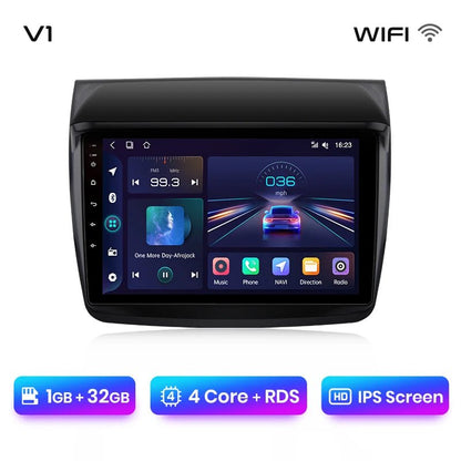 V1 Plus Radio Samochodowe do Mitsubishi Pajero Sport 2 L200 Triton 2008 - 2016 z bezprzewodowym CarPlay i Android Auto - Multigenus