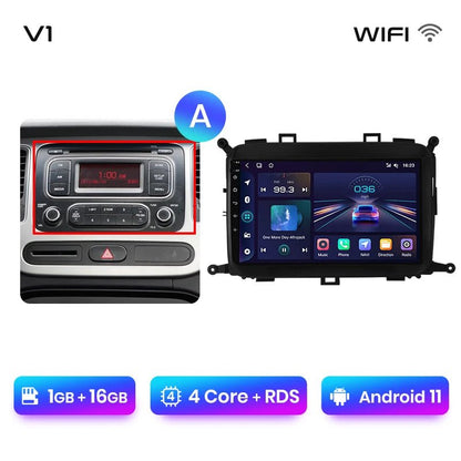 V1Pro AI Voice 4G Carplay Android Auto - Multimedia 2DIN GPS Radio dla Kia Carens 2013 - 2018 - Multigenus