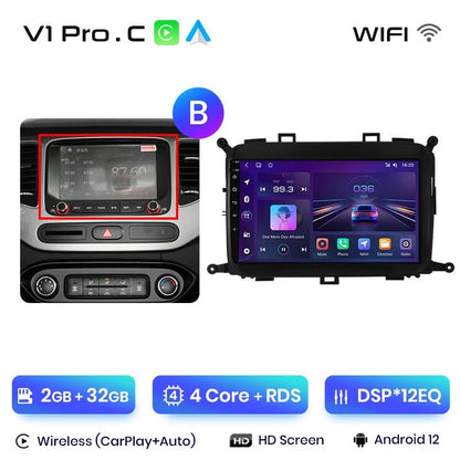 V1Pro AI Voice 4G Carplay Android Auto - Multimedia 2DIN GPS Radio dla Kia Carens 2013 - 2018 - Multigenus