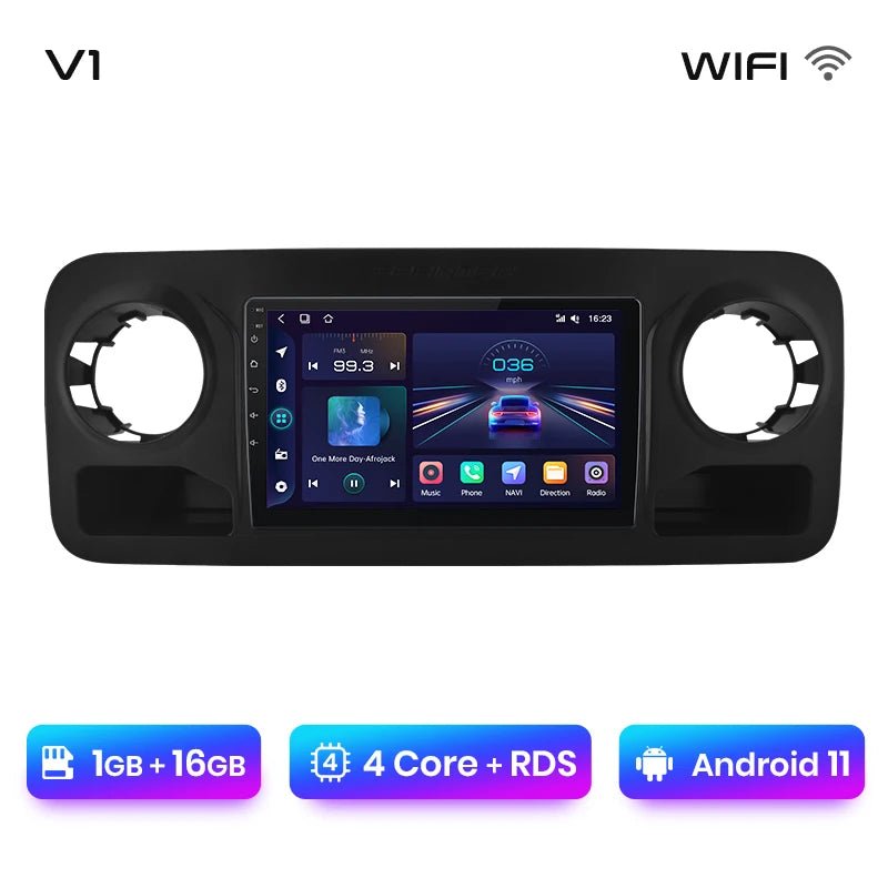 V1Pro AI Voice Radio Multimedialne GPS 2 Din z Android Auto i CarPlay dla Mercedes - Benz Sprinter (2018 - 2022) - Multigenus