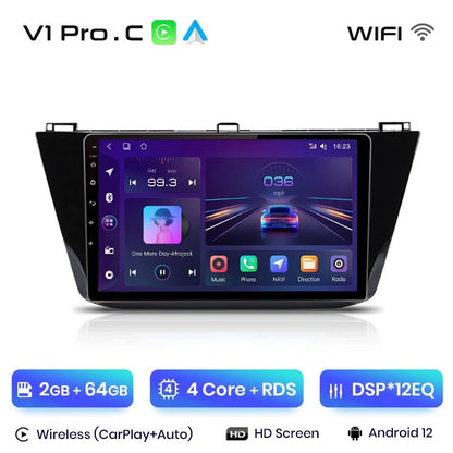 V1Pro Radio Multimedialne Android Auto i CarPlay dla VW Tiguan (2016 - 2020) - 4G GPS 2DIN Autoradio - Multigenus