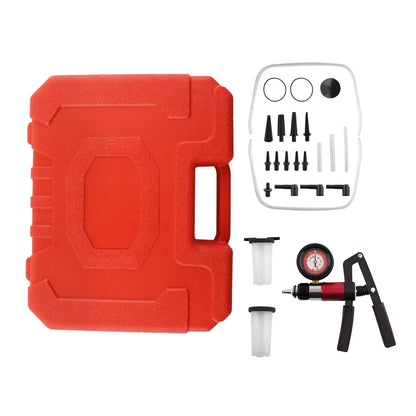 Vakuum-Druckpumpen-Tester-Set, Bremsflüssigkeitsentlüfter, Entlüftungsadapter, Manometer, Neu