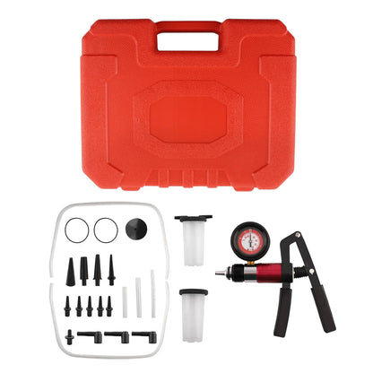 Vakuum-Druckpumpen-Tester-Set, Bremsflüssigkeitsentlüfter, Entlüftungsadapter, Manometer, Neu