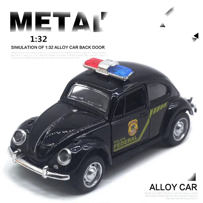 Volkswagen Beetle 1:32 – Metalowa Replika Kolekcjonerska - Czarny z pudełkiem