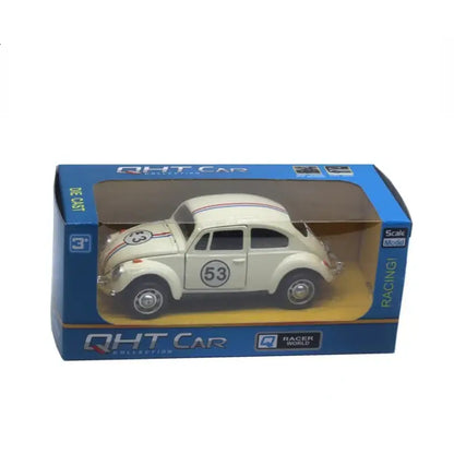 Volkswagen Beetle 1:32 – Metalowa Replika Kolekcjonerska - Biały z pudełkiem