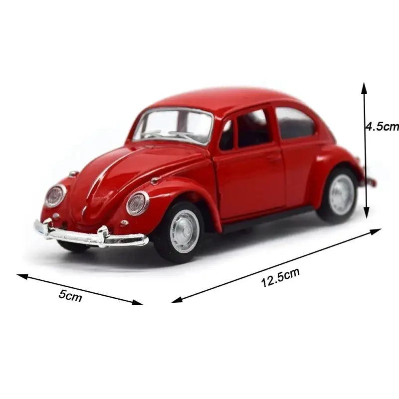 Volkswagen Beetle 1:36 – Metalowy Model Samochodu z Otwieranymi Drzwiami i Mechanizmem Cofania