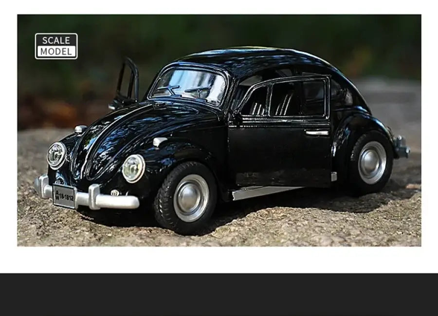 Volkswagen Beetle 1955 1:18 – Metalowy Model z Efektami Dźwiękowymi i Świetlnymi