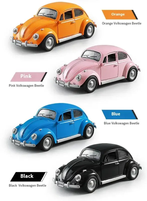 Volkswagen Beetle 1955 1:18 – Metalowy Model z Efektami Dźwiękowymi i Świetlnymi