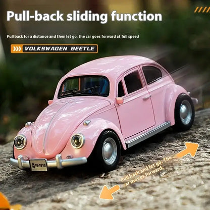Volkswagen Beetle 1955 1:18 – Metalowy Model z Efektami Dźwiękowymi i Świetlnymi
