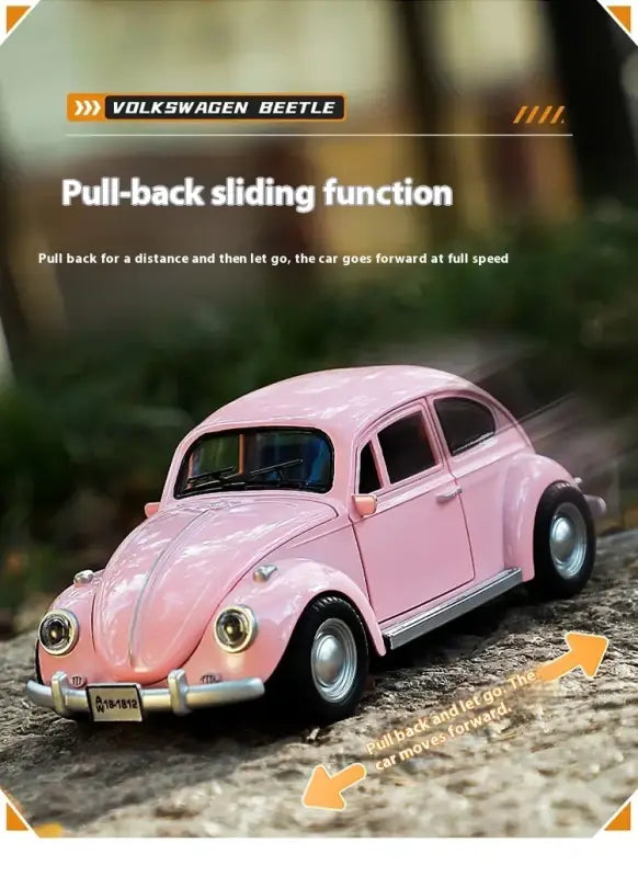 Volkswagen Beetle 1955 1:18 – Metalowy Model z Efektami Dźwiękowymi i Świetlnymi