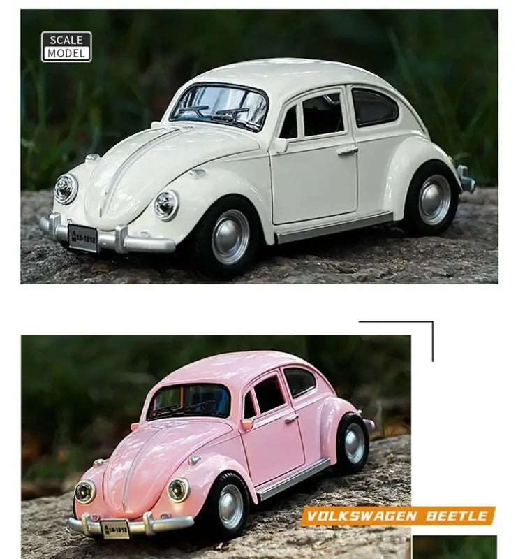 Volkswagen Beetle 1955 1:18 – Metalowy Model z Efektami Dźwiękowymi i Świetlnymi