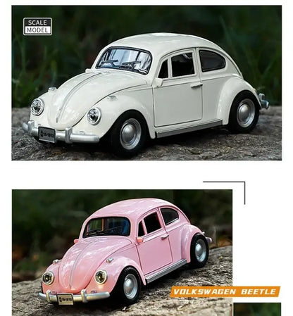 Volkswagen Beetle 1955 1:18 – Metalowy Model z Efektami Dźwiękowymi i Świetlnymi