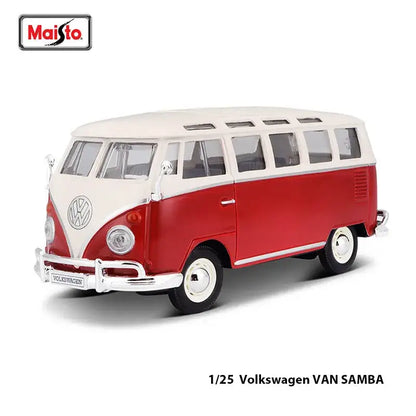 Volkswagen 1:24 ID.Buzz 2023 Metalowy Model Samochodu - 1-25 Van Samba