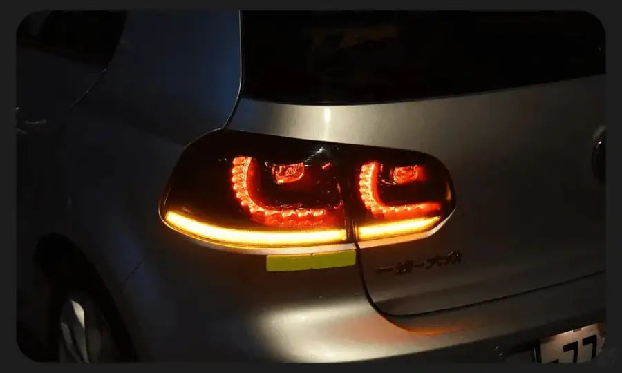 Lampy tylne VW Golf 6 Volkswagen 2009 - 2012 R20 LED DRL Sygnał dynamiczny - Multigenus