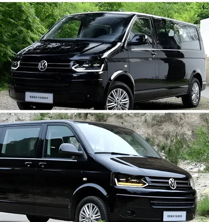 Lampy Przednie do VW Multivan T5 LED z Projektorową Soczewką, Animacją Dynamicznego Sygnału i DRL (2014-2019) - Multigenus
