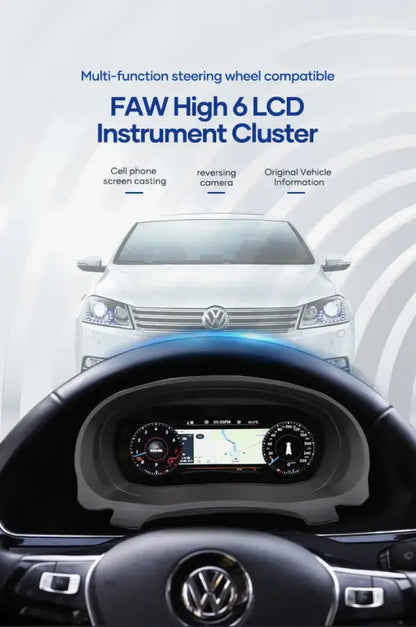 12,3-calowy Cyfrowy Klaster Deski Rozdzielczej do VW Scirocco Jetta Golf 6/7 Passat B8/B7