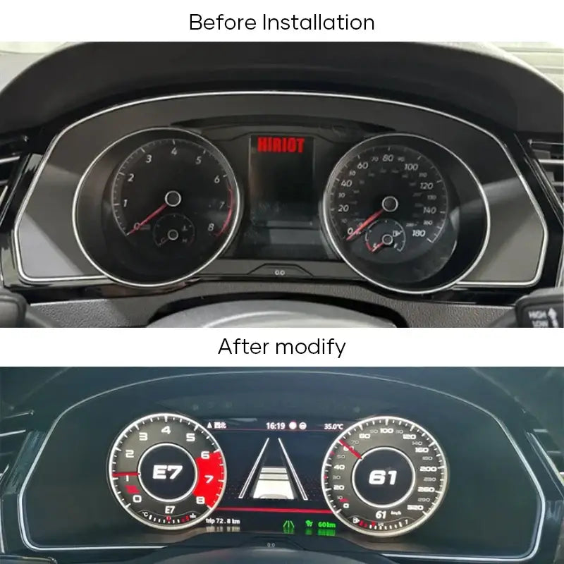 12,3-calowy Cyfrowy Klaster Deski Rozdzielczej do VW Scirocco Jetta Golf 6/7 Passat B8/B7