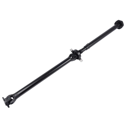 Czarny wał napędowy propshaft z przegubem centralnym i kołnierzowymi końcówkami do bmw e81 e82 e87