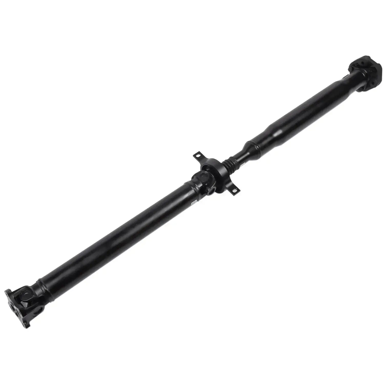 Czarny uniwersalny wał napędowy ap03 cardan shaft do bmw 118d e87 z gładkim cylindrycznym korpusem i obrobionymi końcami