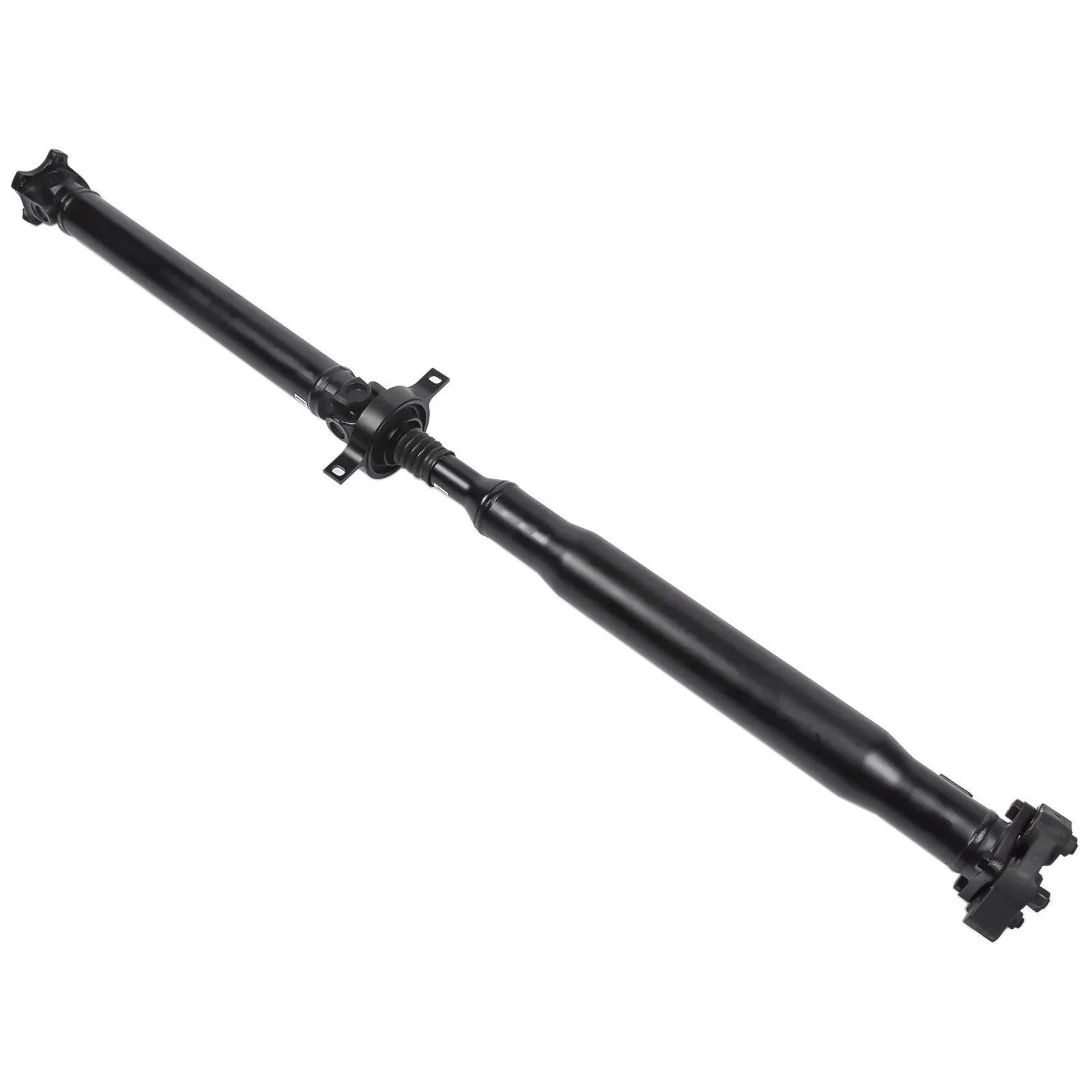 Czarny uniwersalny wał napędowy ap03 z przegubem i kołnierzami do bmw 118d e87 1443mm