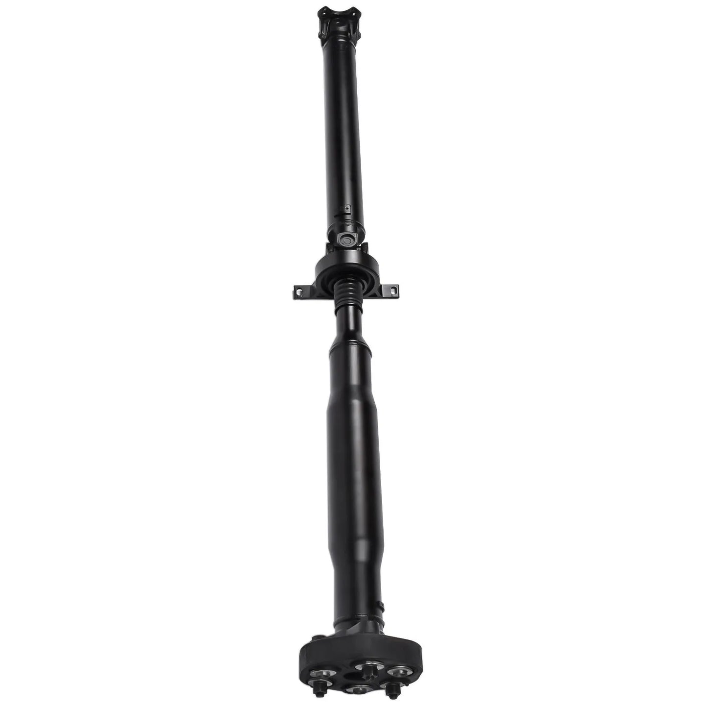 Czarny metalowy wał napędowy ap03 z centralnym przegubem i kołnierzami do bmw x3 e83 długość 1291mm oem 26107569960