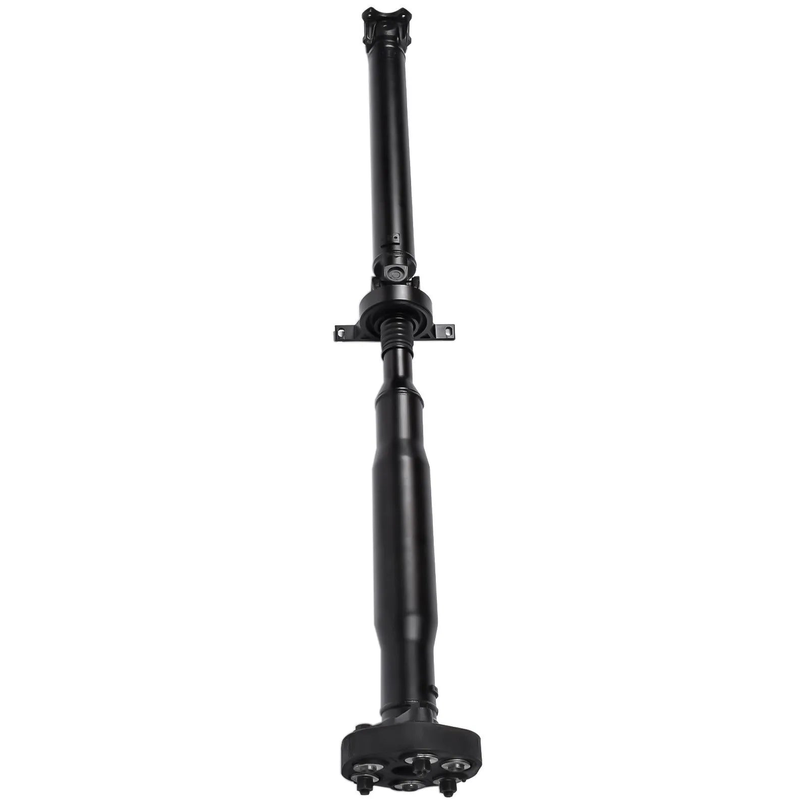 Czarny metalowy wał napędowy ap03 z centralnym przegubem i kołnierzami do bmw x3 e83 długość 1291mm oem 26107569960