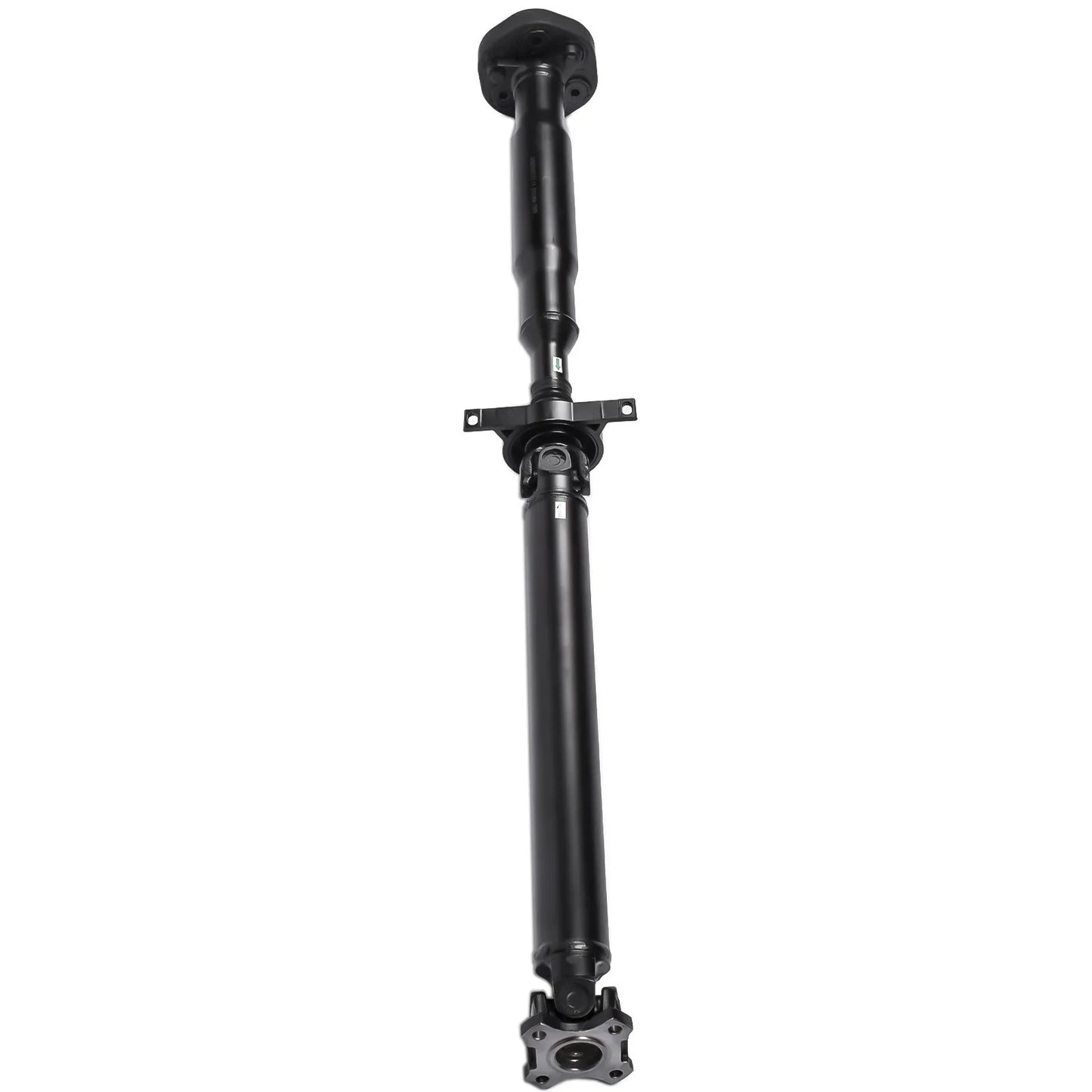 Czarny metalowy wał napędowy ap03 do bmw x3 e83 2.0d z przegubem centralnym i kołnierzami długość 1291mm