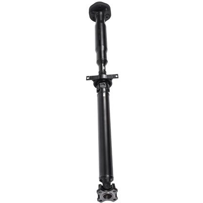 Czarny metalowy wał napędowy ap03 do bmw x3 e83 2.0d z przegubem centralnym i kołnierzami długość 1291mm