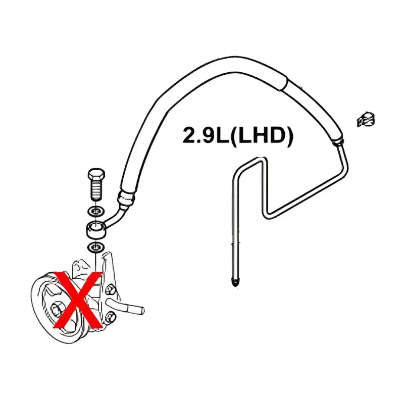 Wąż hydrauliczny pompy wspomagania dla Hyundai Terracan 2.9 CRDI 57520H1551