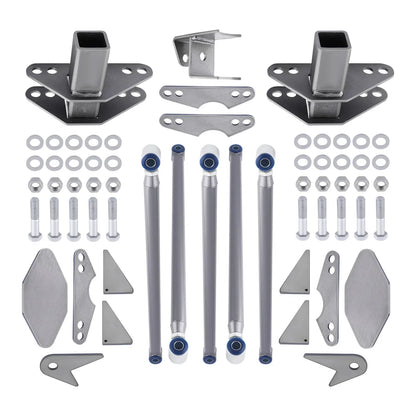 Weld On Parallel 4 Link Suspension Kit for Classic Car Air Ride Pan Hard Bar 24"