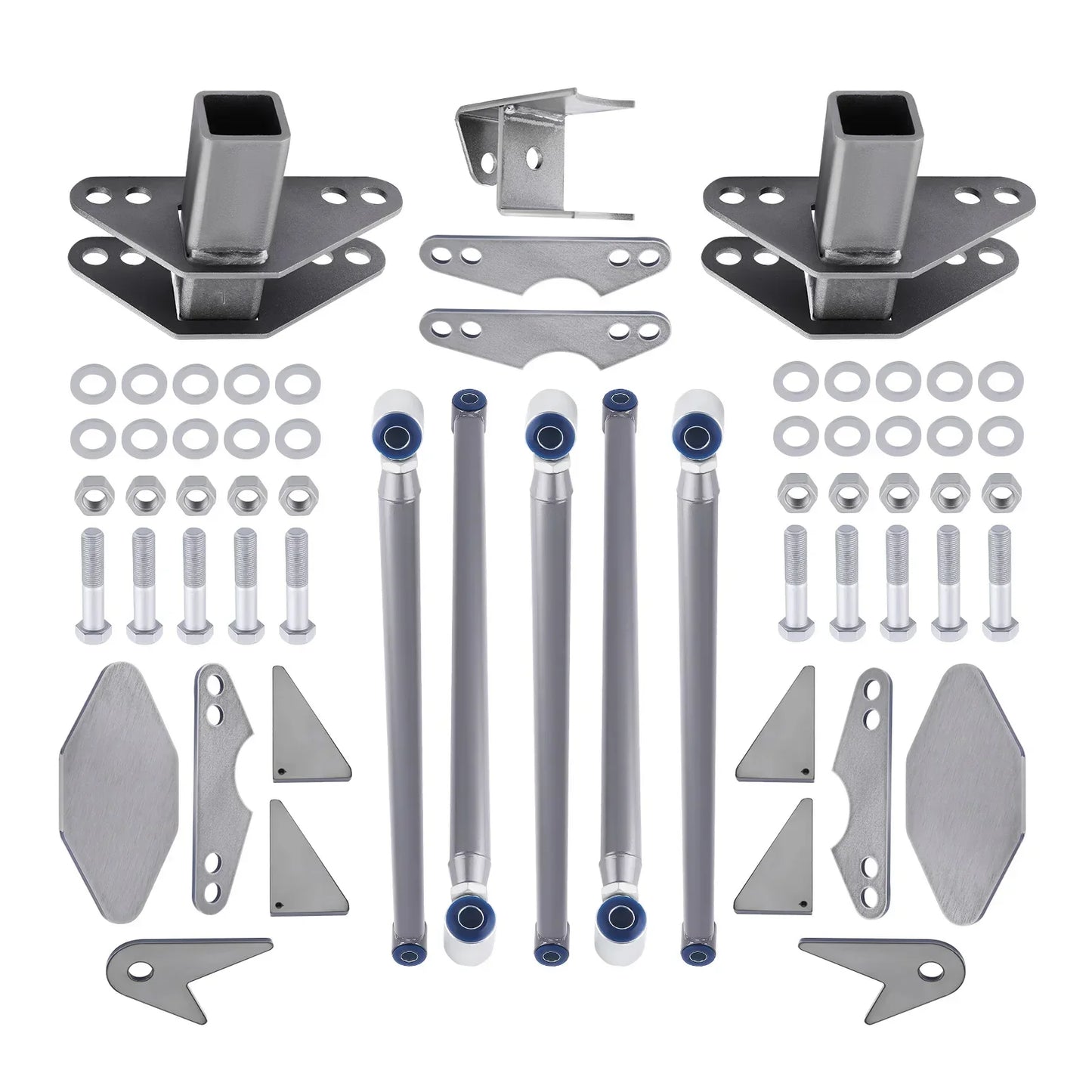 Weld On Parallel 4 Link Suspension Kit for Classic Car Air Ride Pan Hard Bar 24"