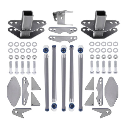 Weld On Parallel 4 Link Suspension Kit for Classic Car Air Ride Pan Hard Bar 24"