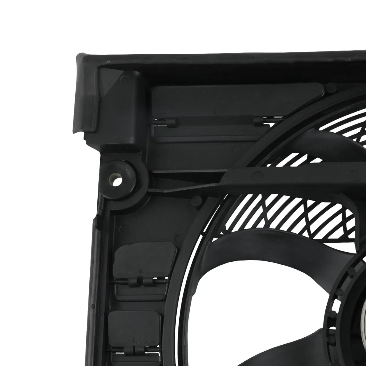 Czarny plastikowy wentylator chłodnicy e39 sedan zintegrowany z mocowaniem i osłoną radiator fan for oem oe numbers