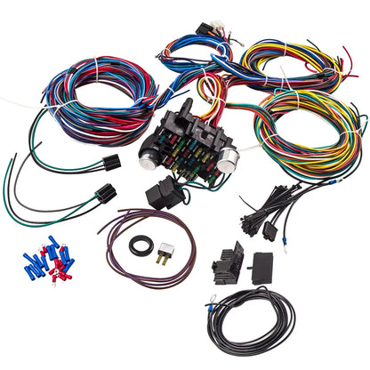 Cablaggio 21 circuiti, 17 fusibili Chevrolet Truck Pickup 1947–1954 Hot Rod
