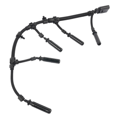 Czarny plastikowo-gumowy mostek zapłonowy ap01 glow plug bridge z wieloma złączami do vw transporter 2.0 2.5 tdi 2003-2010