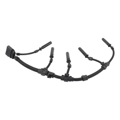 Ap01 glow plug bridge wiring harness black plastic with flexible corrugated tubing for vw transporter 2.0 2.5 tdi 2003-2010