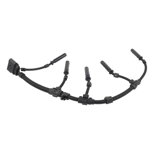 Ap01 glow plug bridge wiring harness black plastic with flexible corrugated tubing for vw transporter 2.0 2.5 tdi 2003-2010