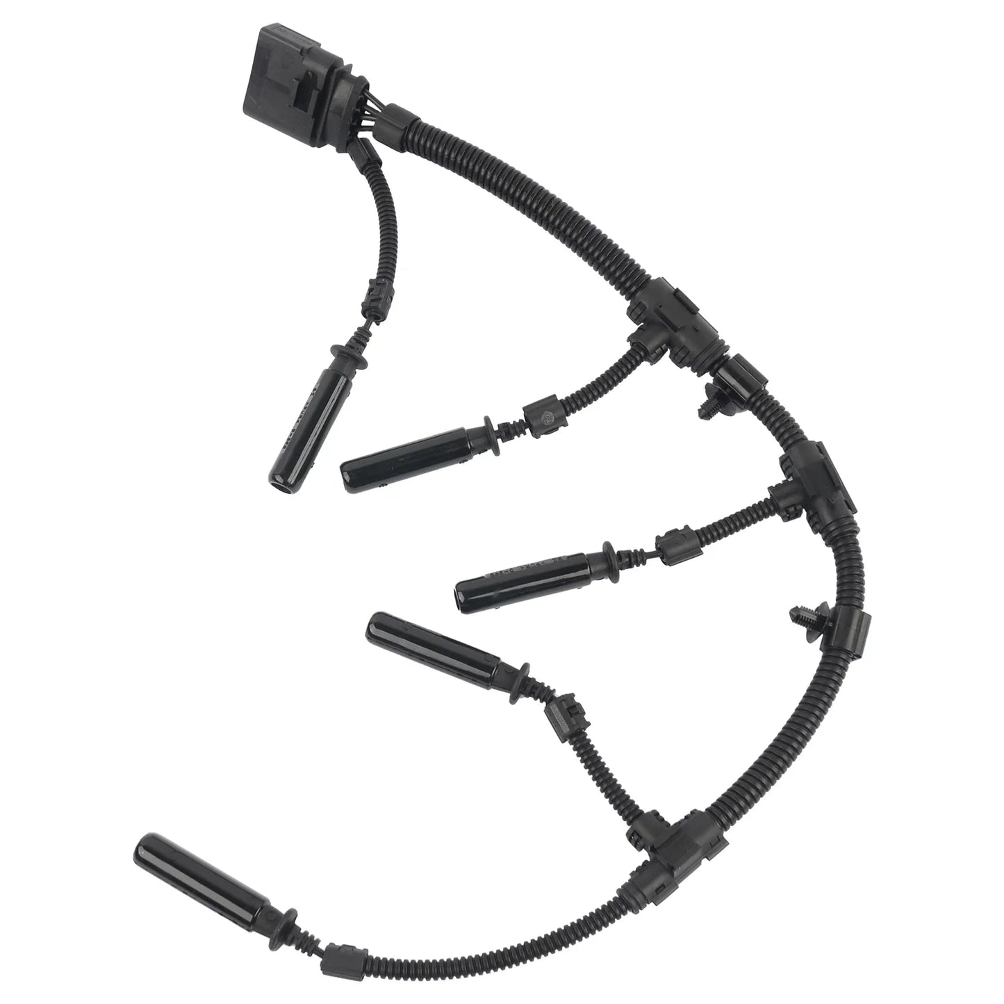 Czarny plastikowy moduł zapłonowy ap01 glow plug bridge wiring harness do vw transporter 2.0 2.5 tdi 2003-2010
