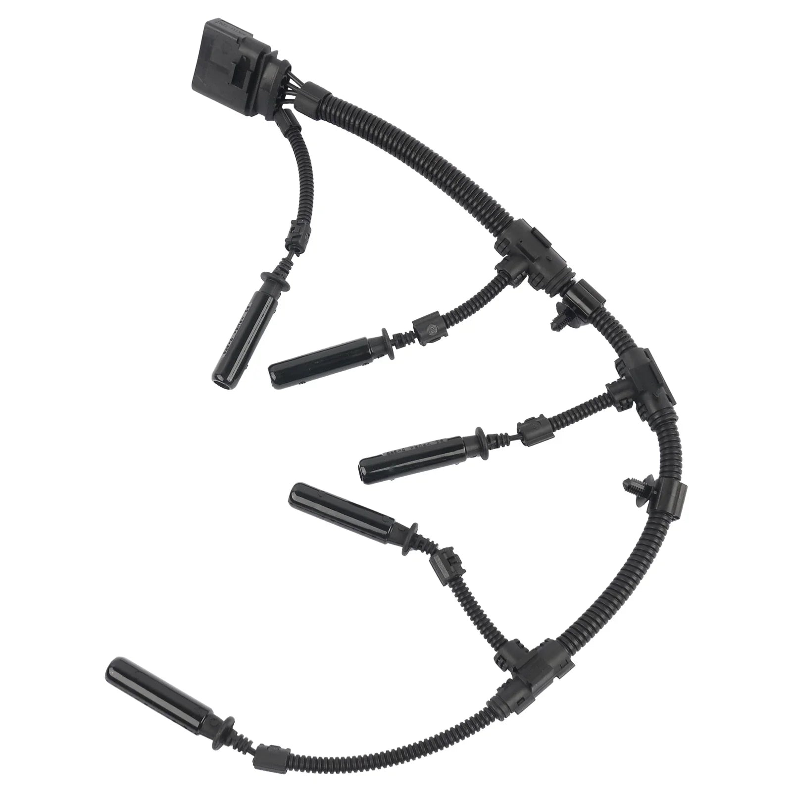 Czarny plastikowy moduł zapłonowy ap01 glow plug bridge wiring harness do vw transporter 2.0 2.5 tdi 2003-2010