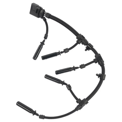 Czarny plastikowy moduł zapłonowy ap01 glow plug bridge wiring harness do vw transporter 2.0 2.5 tdi 2003-2010