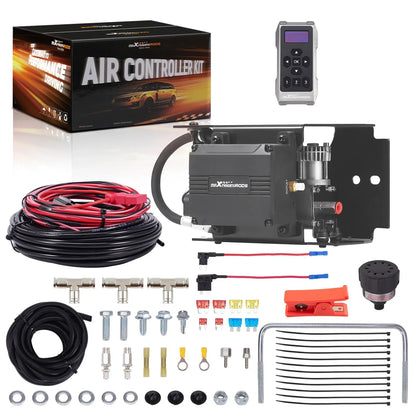 Wireless Universal Towing Air Spring Bag Compressor Kit for Motorhome Van Pickup