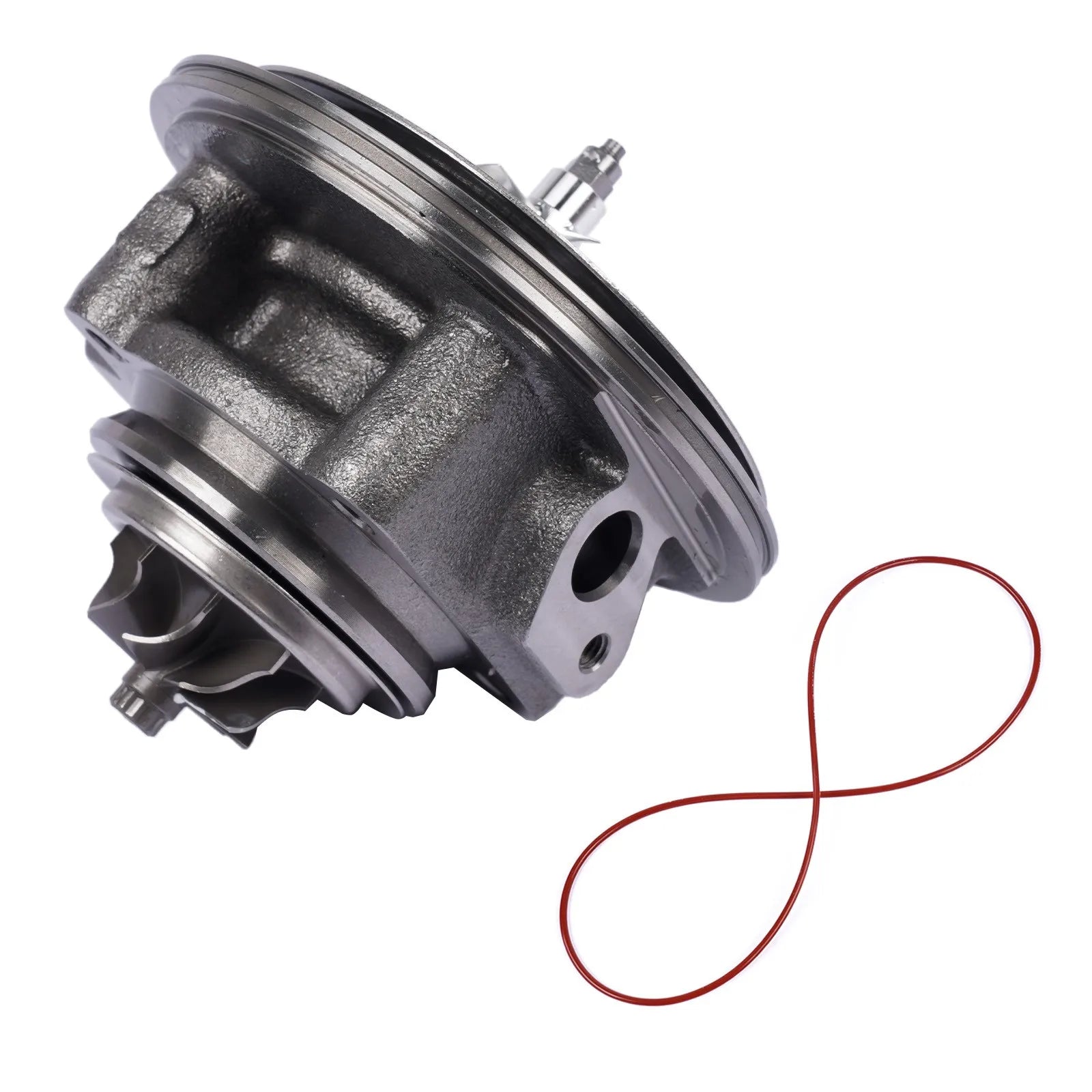 Szary metaliczny wkład turbosprężarki ap03 do bmw f45 f46 x1 x2 mini clubman z czerwonym gumowym wężem b38 a15