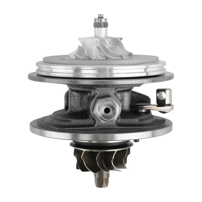 Srebrna turbosprężarka bv43 z polerowaną metalową obudową i precyzyjnymi łopatkami do silnika diesla audi a3