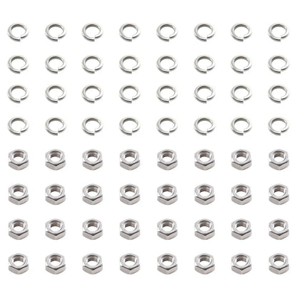 Zestaw 50 nierdzewnych nakrętek sześciokątnych i podkładek split washer do maxpeedingrods crosshair
