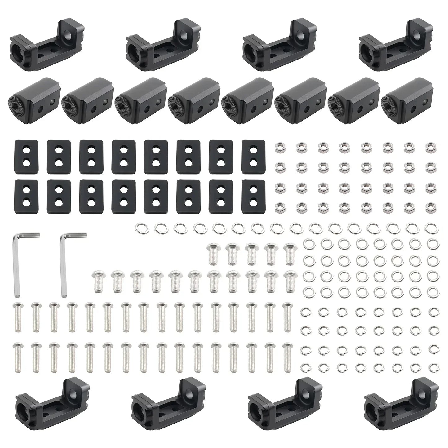 Czarny plastikowy i metalowy uniwersalny uchwyt montażowy z śrubami do maxpeedingrods crosshair led pods